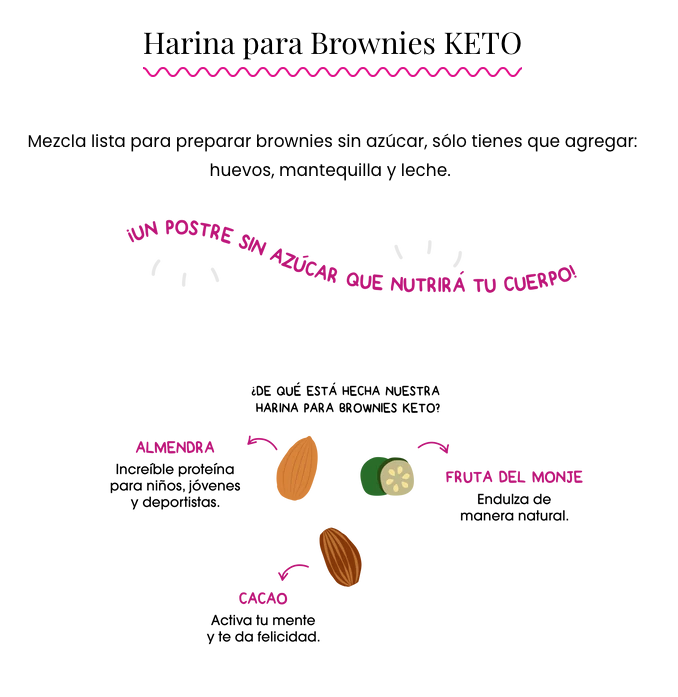 Harina para brownies KETO 275g