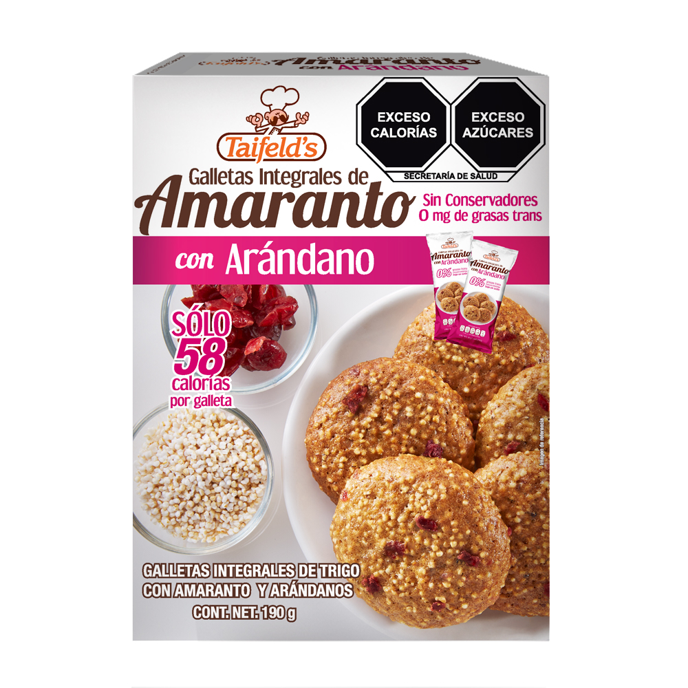 Galleta Amaranto y Arandano 190g