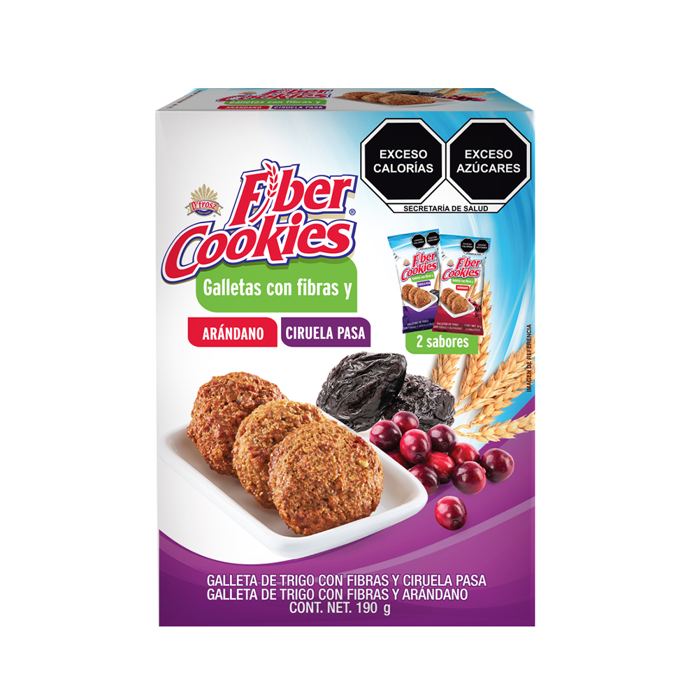 Fiber Cookies Arandano/Ciruela Pasa 190g