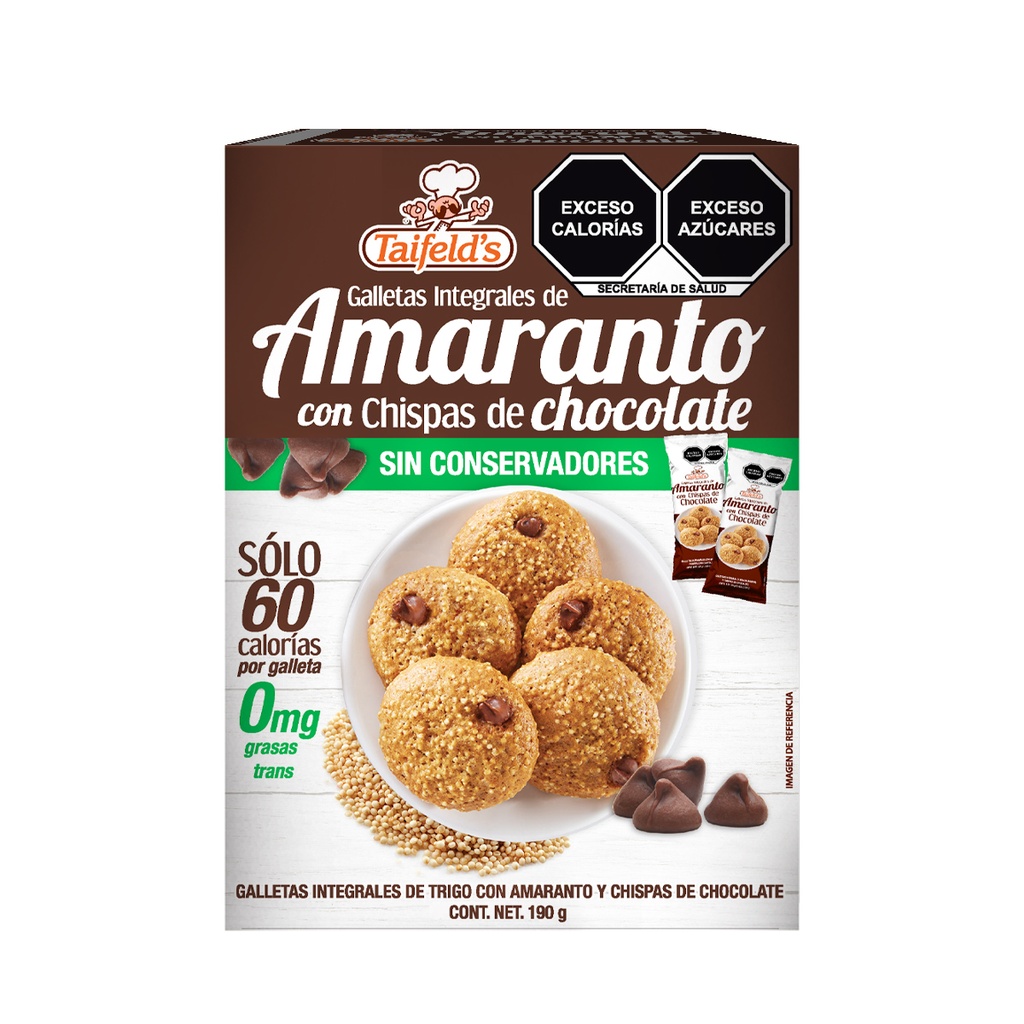 Galleta Amaranto Chispas Chocolate 190g